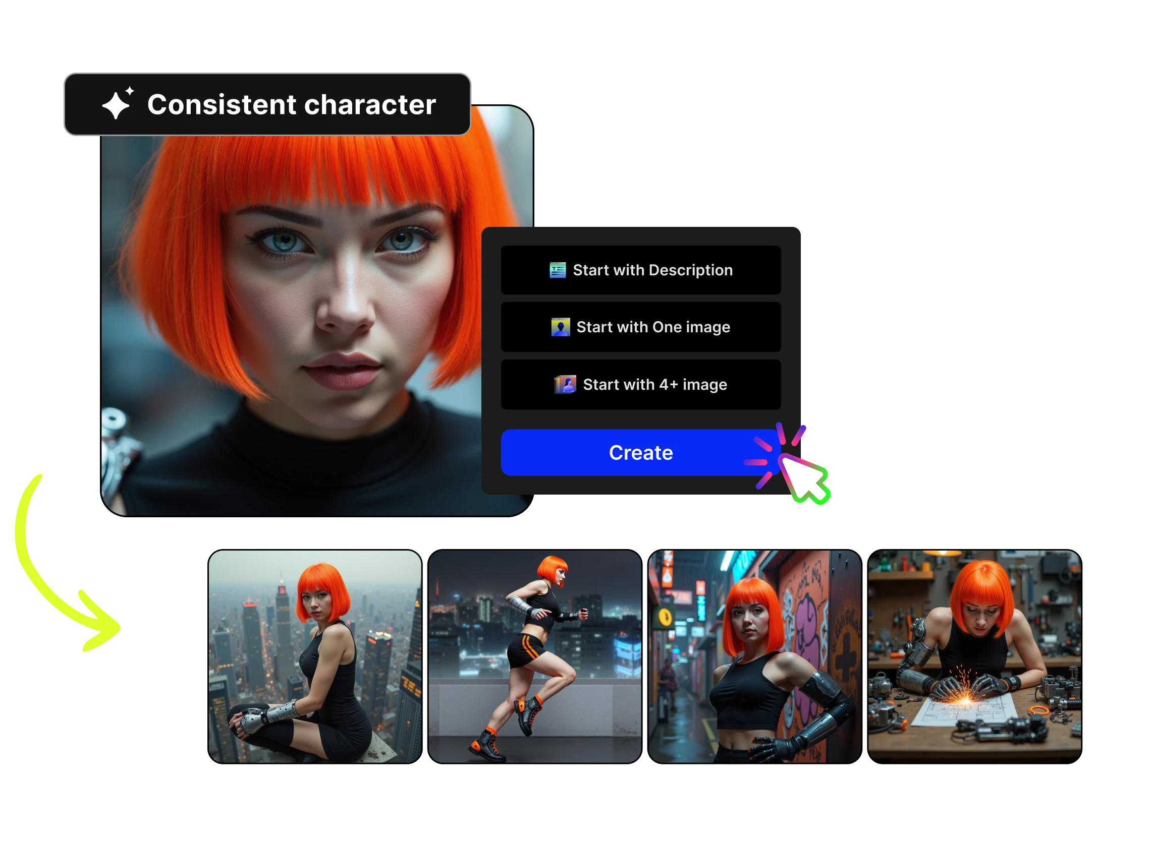 Consistent characters feature